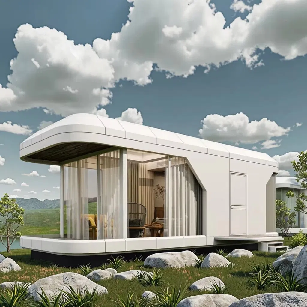 Outdoor Portable Expandable Space Capsule Tiny House Modern Modular Prefab Home for Hotel Airbnb Living Office Working Villa