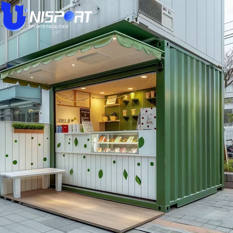 Modern Shipping Container Shop Prefab Commercial Building Mobile Restaurant Office Retail Kiosk Modular Container Store Design