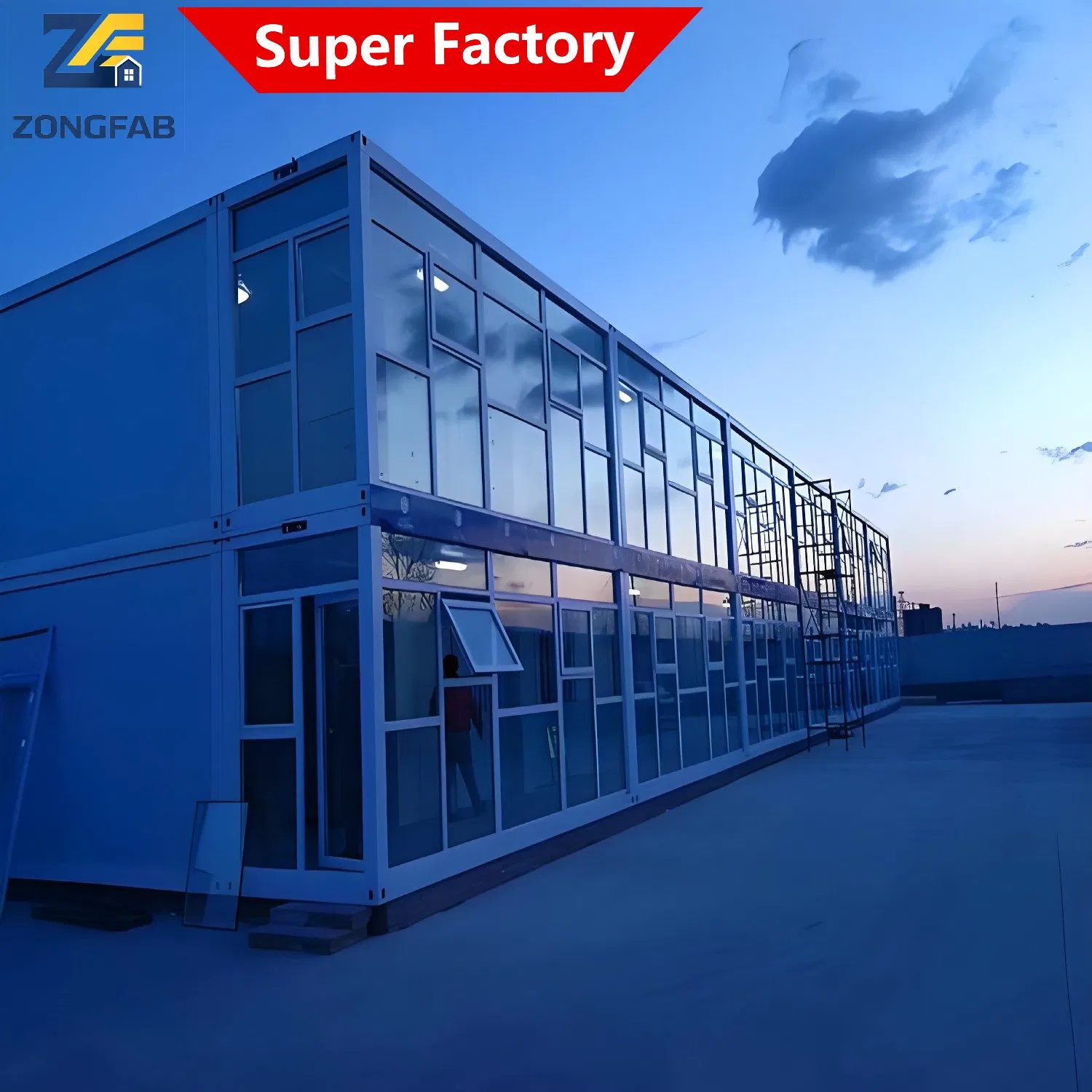 20FT 40FT Integrated Movable Mobile Portable Detachable Assembly Prefab Modular Container Building Housing