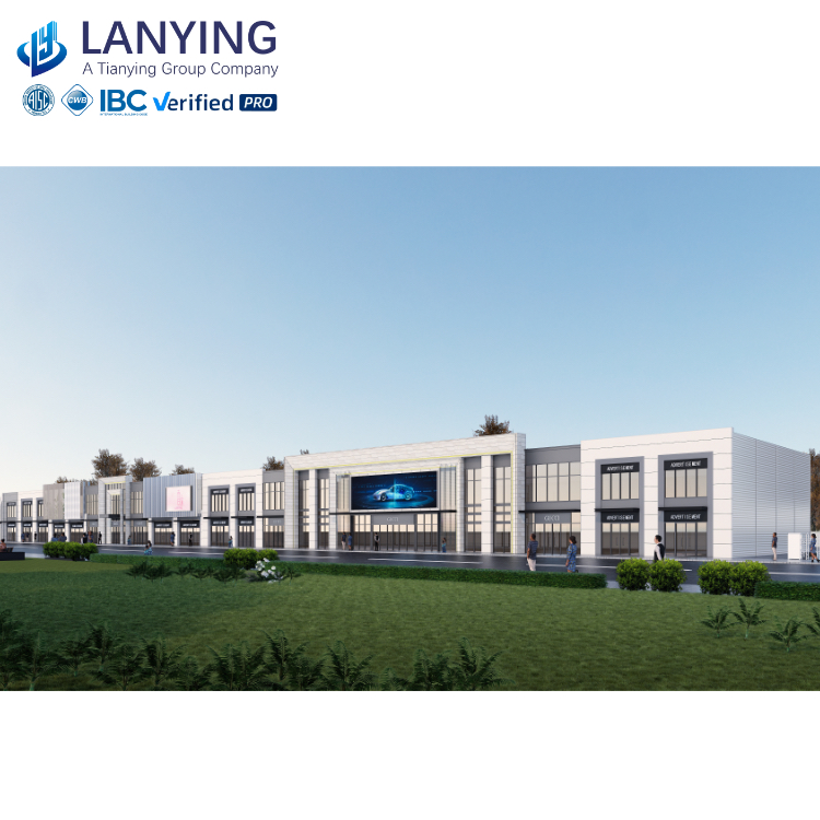 CE Certified Metal Industrial Construction Building Pre-Fabricated Commercial Office Warehouse Steel Structure Framed Building