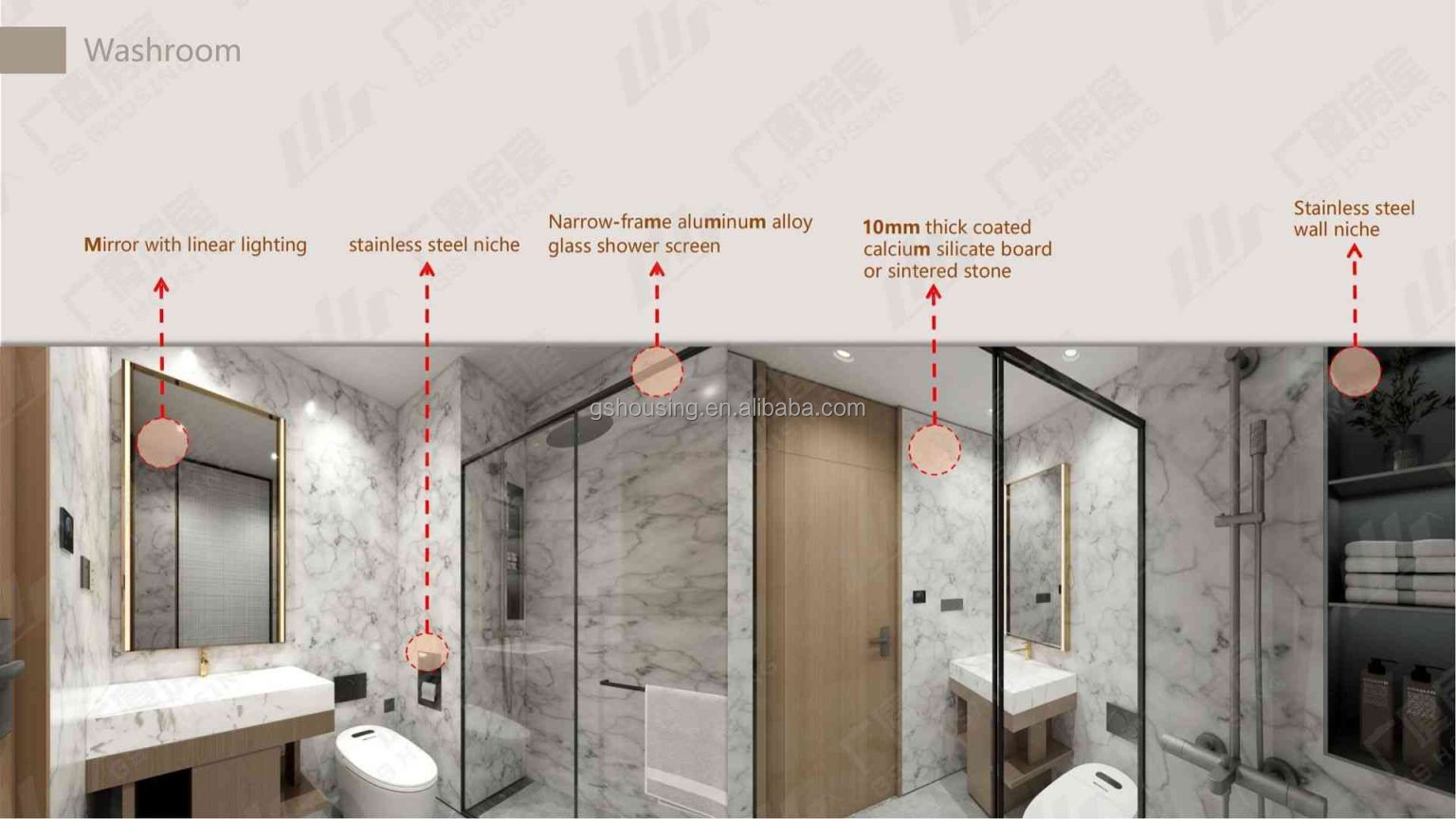 Bathroom finishes