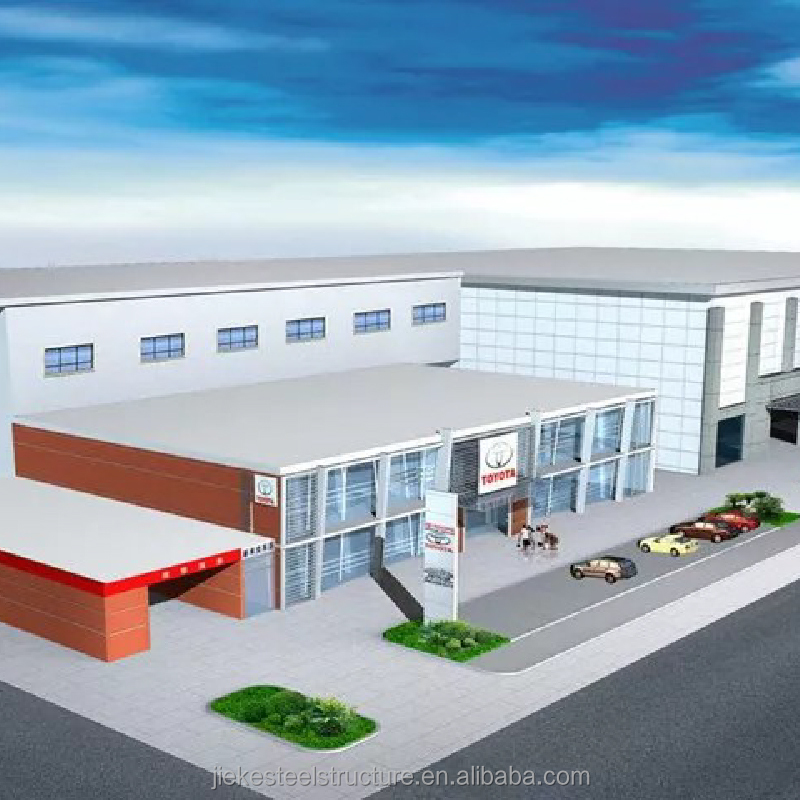 Stylish Quick-Build Steel Structure Flagship Shop - Flexible Modular Storefront for Urban Brand Establishment