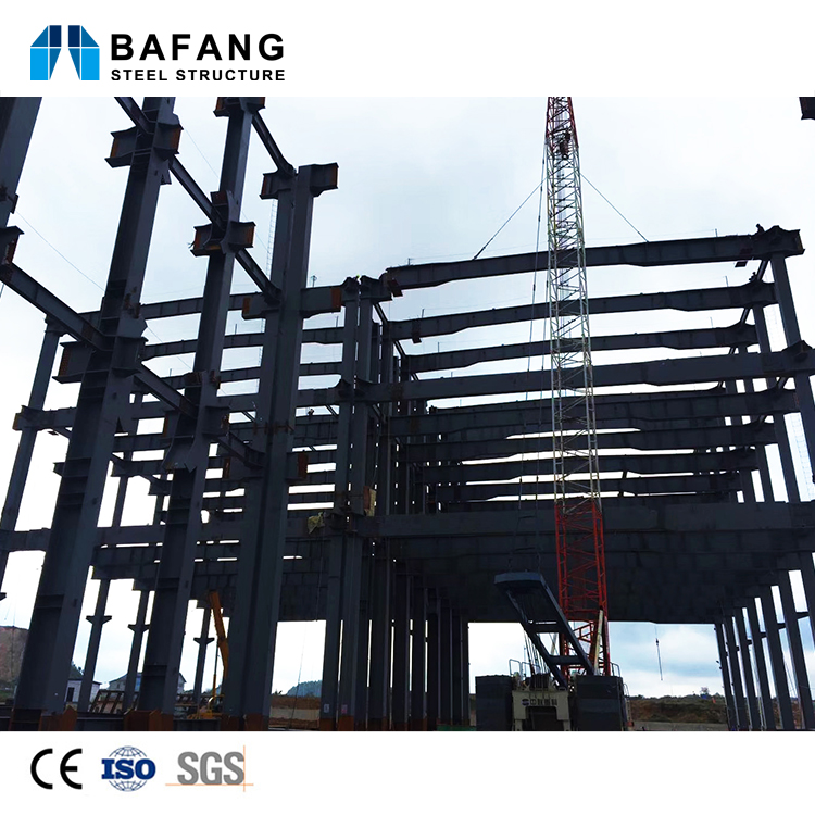 Multi-story Prefabricated Steel Structure Buildings for Production Workshops Supermarkets Offices Use 5+ Year Warranty