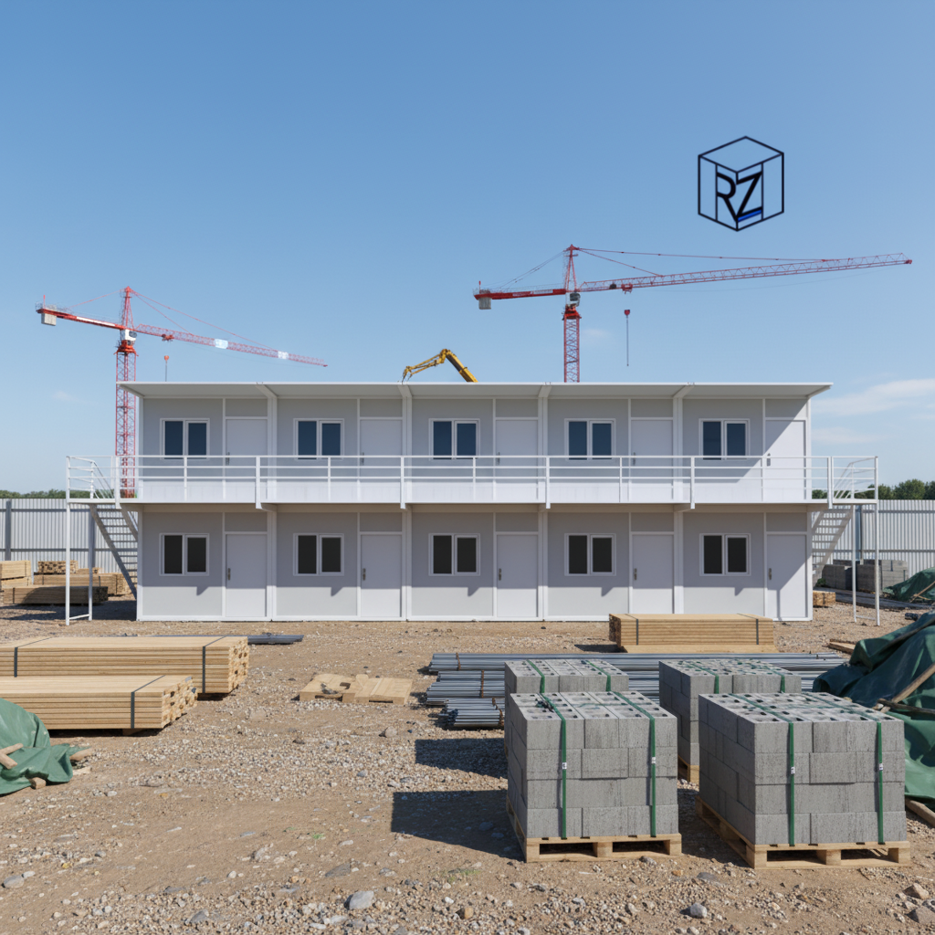 Simple Foldable Portable Prefabricated Steel Modular Container House Flat Roof for Temporary Relief Housing Office Construction