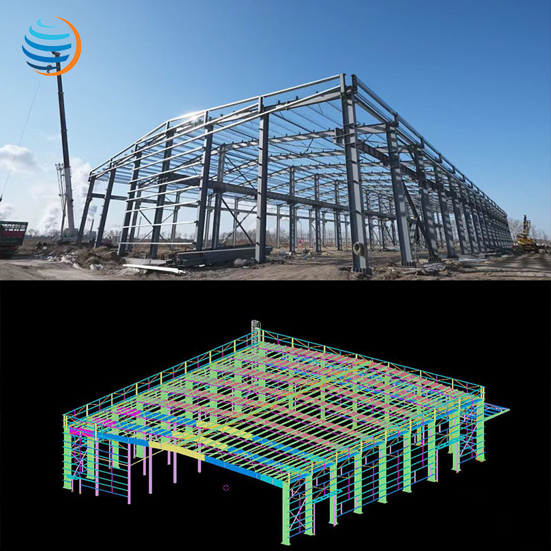 Custom Steel Structure Buildings for Warehouse Workshop and Office Modular Steel Structure Building for Commercial