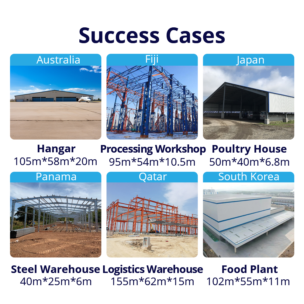 Stock House Entrepot Prefabrique Greenhouse Prefabricated Small Warehouse Metal Construction