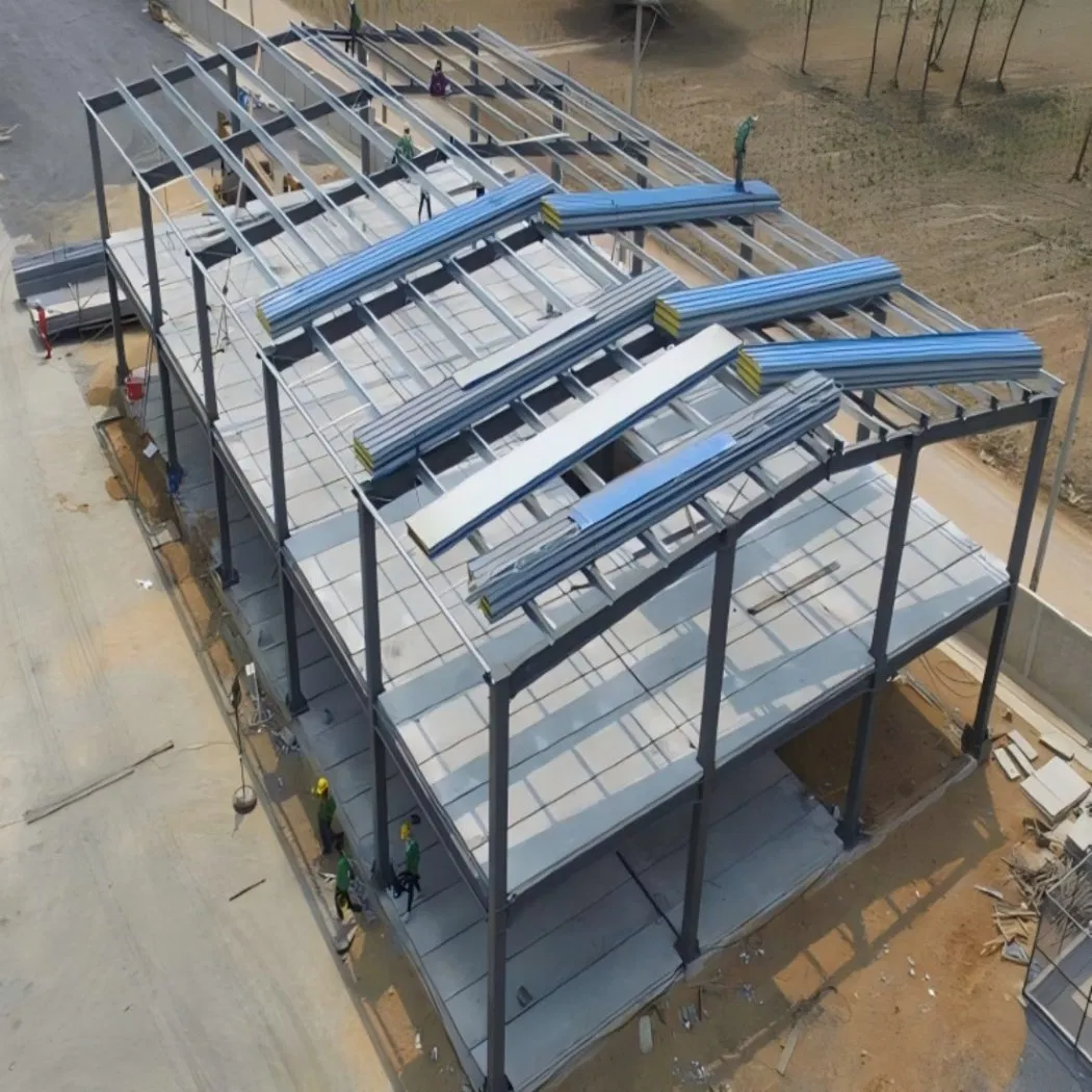 Light Steel Metal Frame Pre Engineered Multi-Floor Office Building Hotel Shopping Mall Apartment Kitchen Gym Modern Design