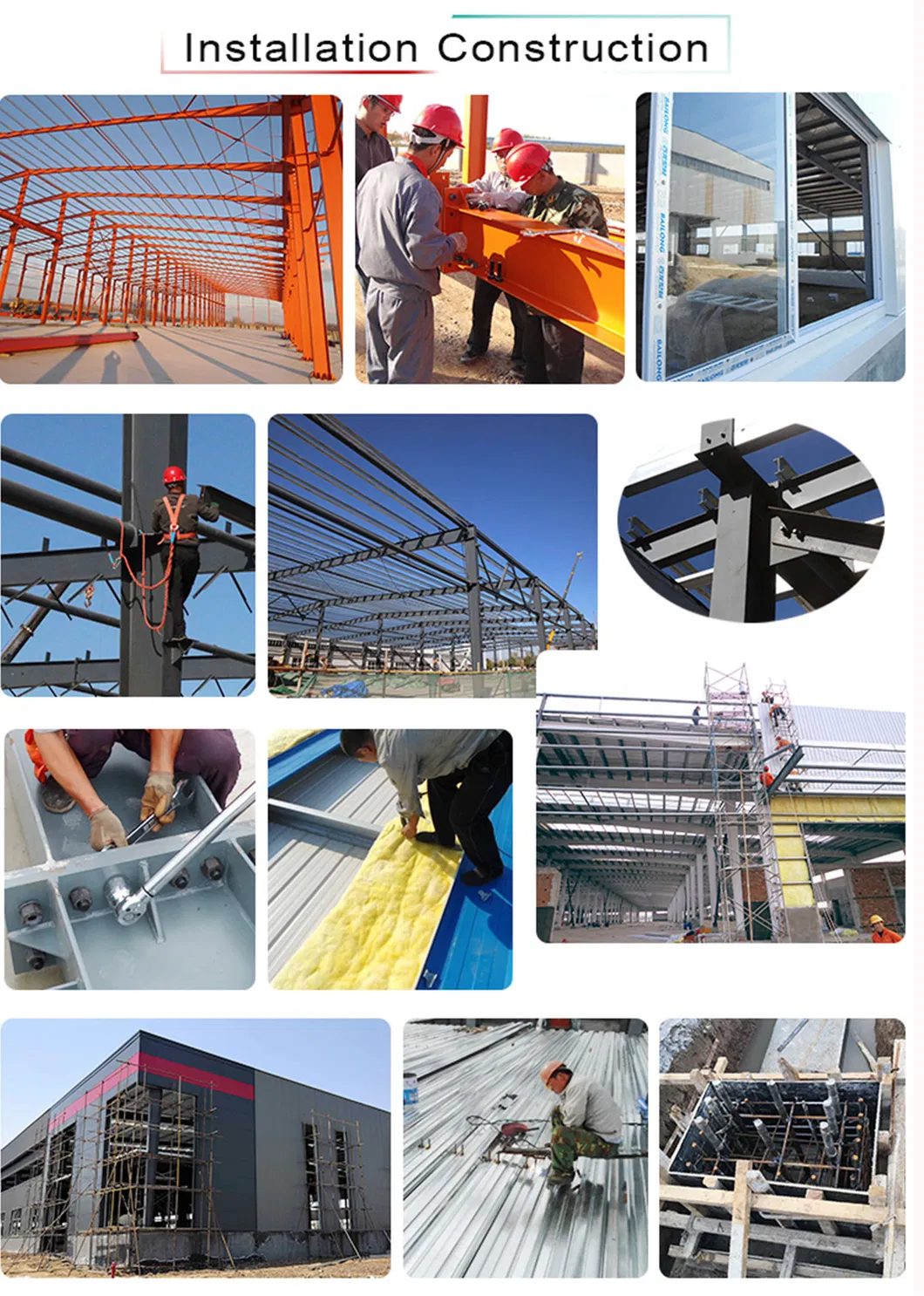 High Rise Steel Frame Pre Engineered Modular Warehouse Office Building with Lattic Structure