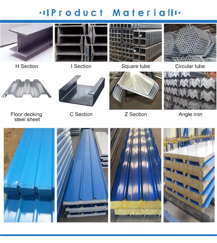 Pre Engineered Industrial Metal Steel Structure Construction Warehouse Buildings