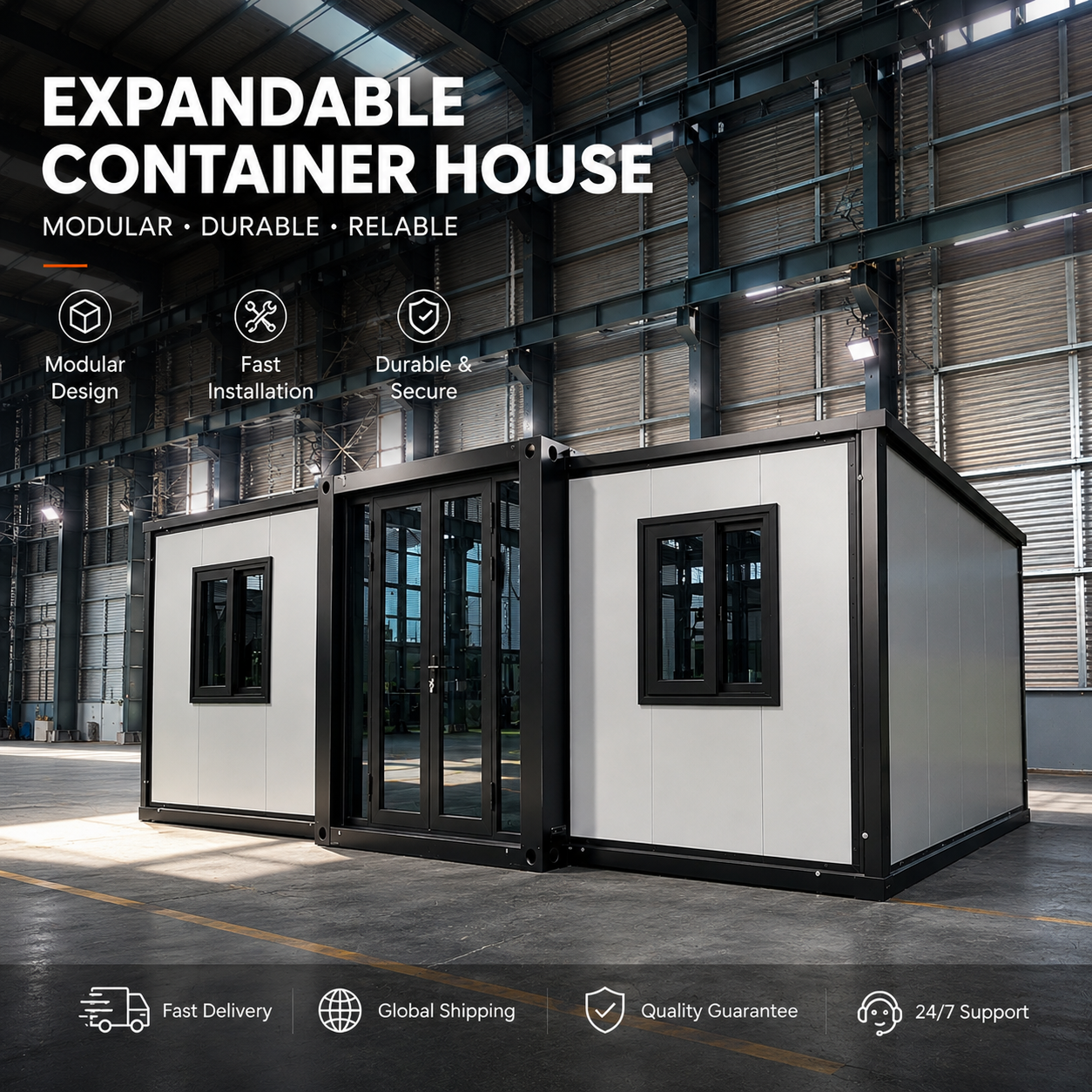 Prefabricated Expandn10ft 20 ft Modern Modular Detachable Low Cost 2 3 Bedroom Villa Casa Container House for Living