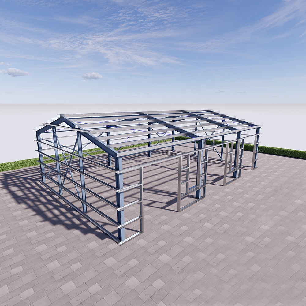 Modular Prefab Steel Structure Warehouse Quick Build Cargo Storage Shed