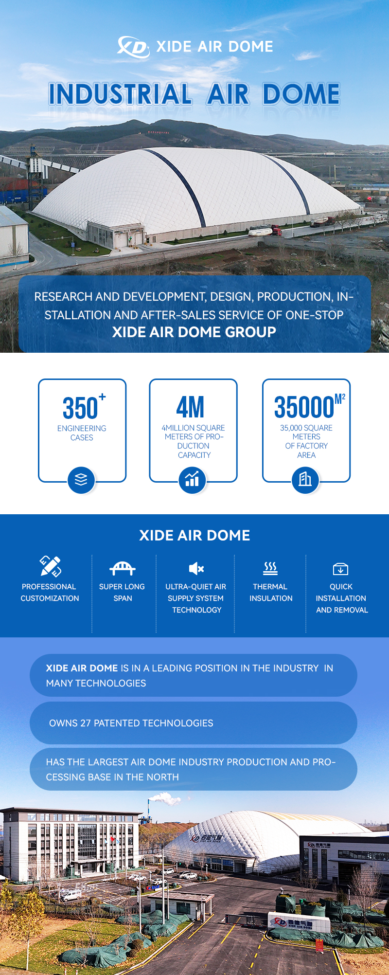 Industrial Air Dome Exterior