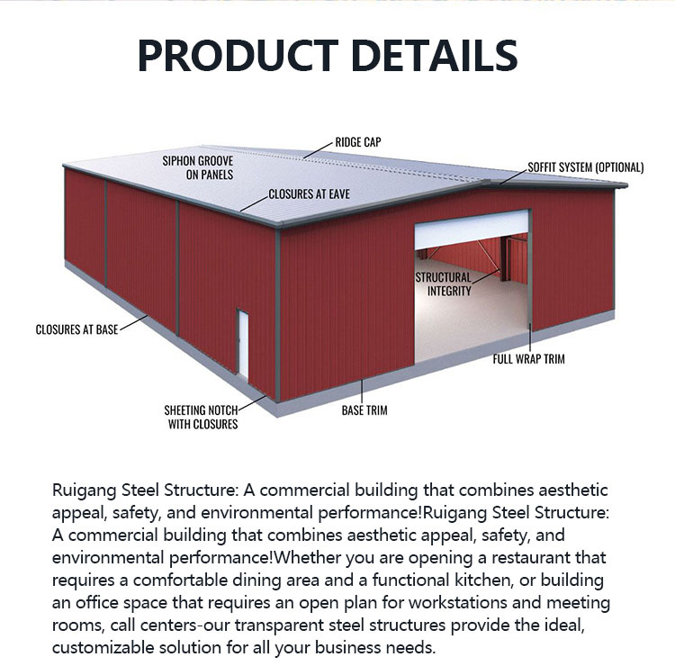Steel structure frame details
