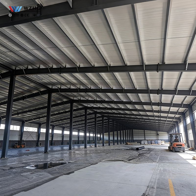 Manufacturer Steel Structure Warehouse Industrial Wholesale Rigid Frame Cheap Clear Span Metal Building