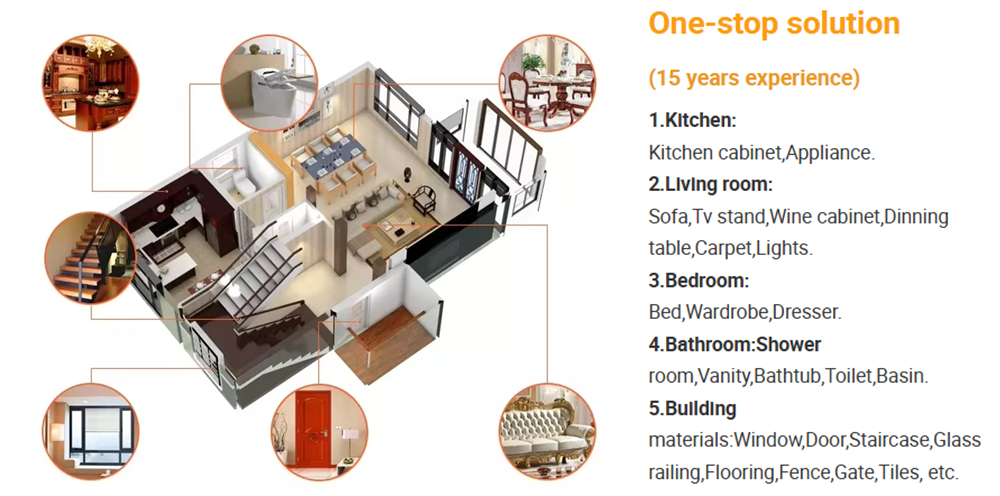 TOPPRE 3D Design Modular 6 Bedroom Luxury Villa Prefabricated House Australian Standard Light Steel Structure Villa Modern Villa
