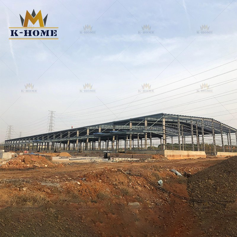 Prefabricated Industrial Factory Warehouse Metal Frame House Pre Engineered Modular Steel Structure Buildings