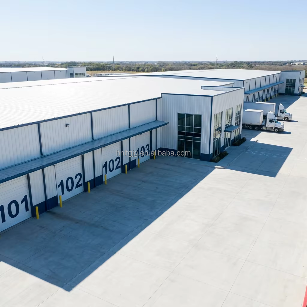 Prefabricated Modular Industry Iron Steel Structure Fabrication Structural Hangar Warehouse Building for Workshop
