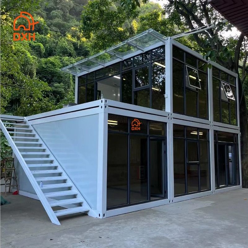 Factory Cafe Shop Exhibition Hall Mall Gallery Booth Vacation Hotel Dormitory Camp Modular Prefabricated Container House Home