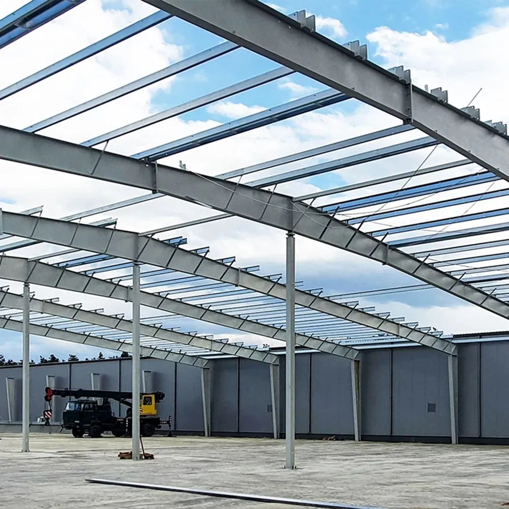Crane Supporting Pre Engineered Prefabricated Industrial Metal Steel Structures Buildings