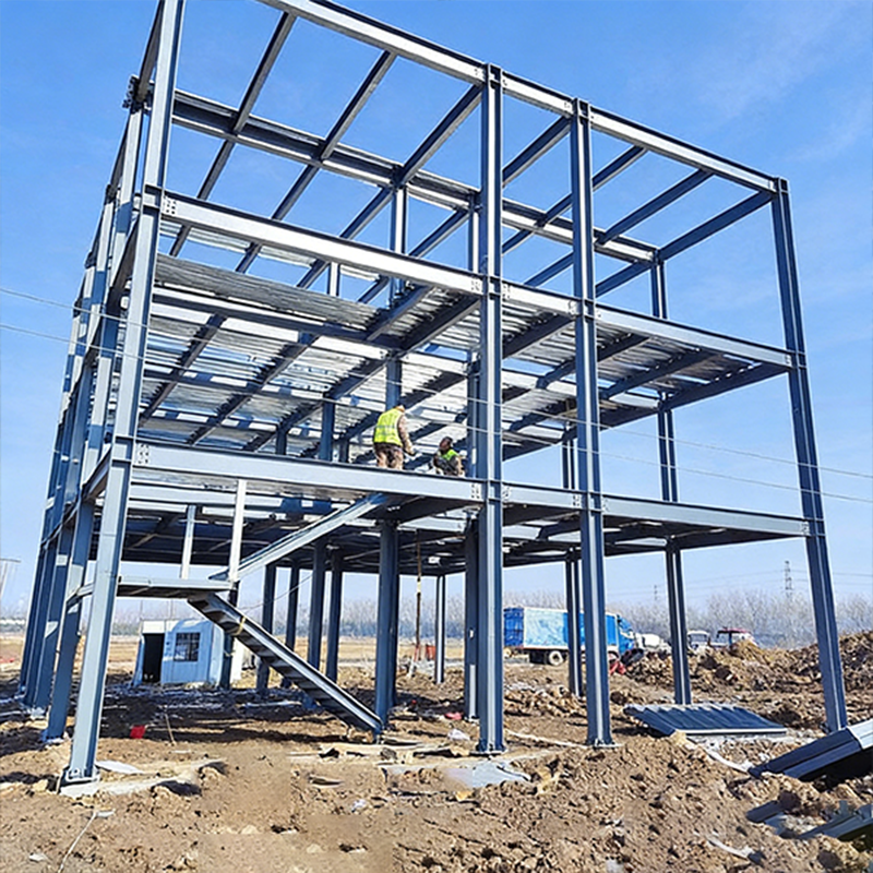 3D Design Stock House Prefabricated Small Warehouse Metal Construction For Workshop And Office Building Use CE Certified