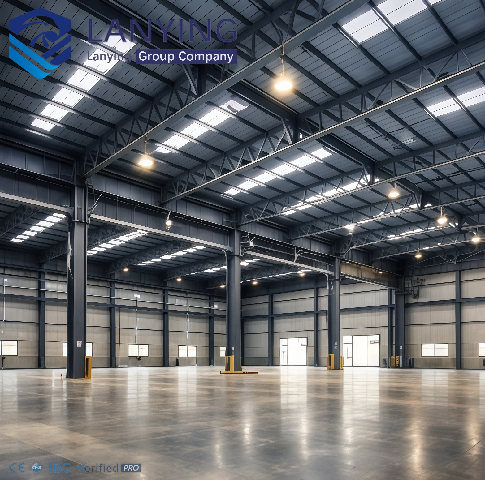Prefabricated Steel Structure 4S Shop Building For Car Showroom Sales Service And Repair Center