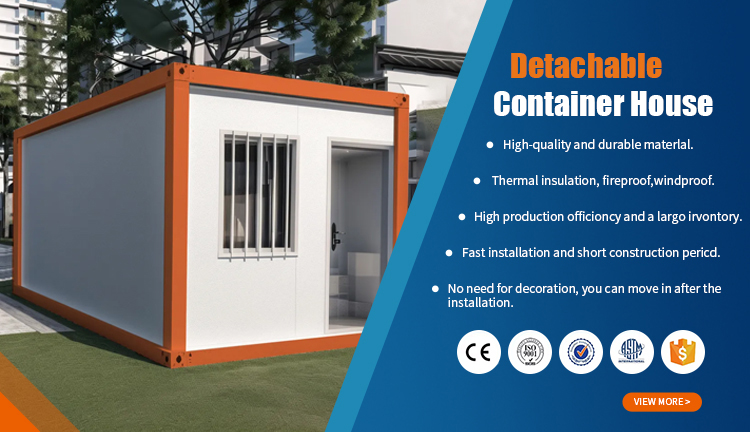 Quick Assembly Building Easy Install Temporary Building Prefab House Mobile Home for Construction Site Office