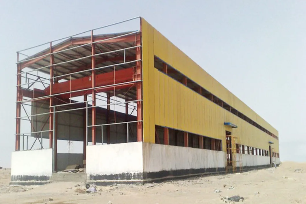 Insulated Sandwich Panel Prefab Steel Structure Portal Frame Factory Construction Metal Storage Warehouse Pre Engineered Building