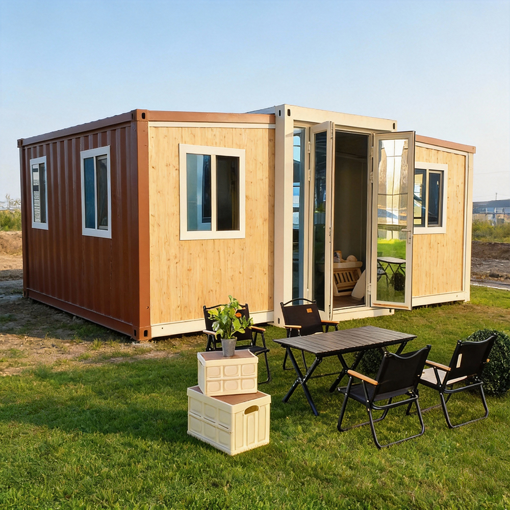 Expandable Modular Container House Prefabricated Breathable for Glamping Sites Tourist Resorts RV Parks Camping Backyard ADUs