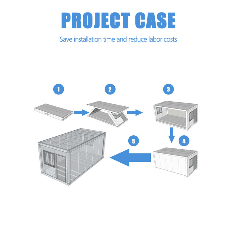 Two-Floor Prefabricated Steel Container House for Labor Mining Camp Modular Buildings for School Apartment Use for Mining