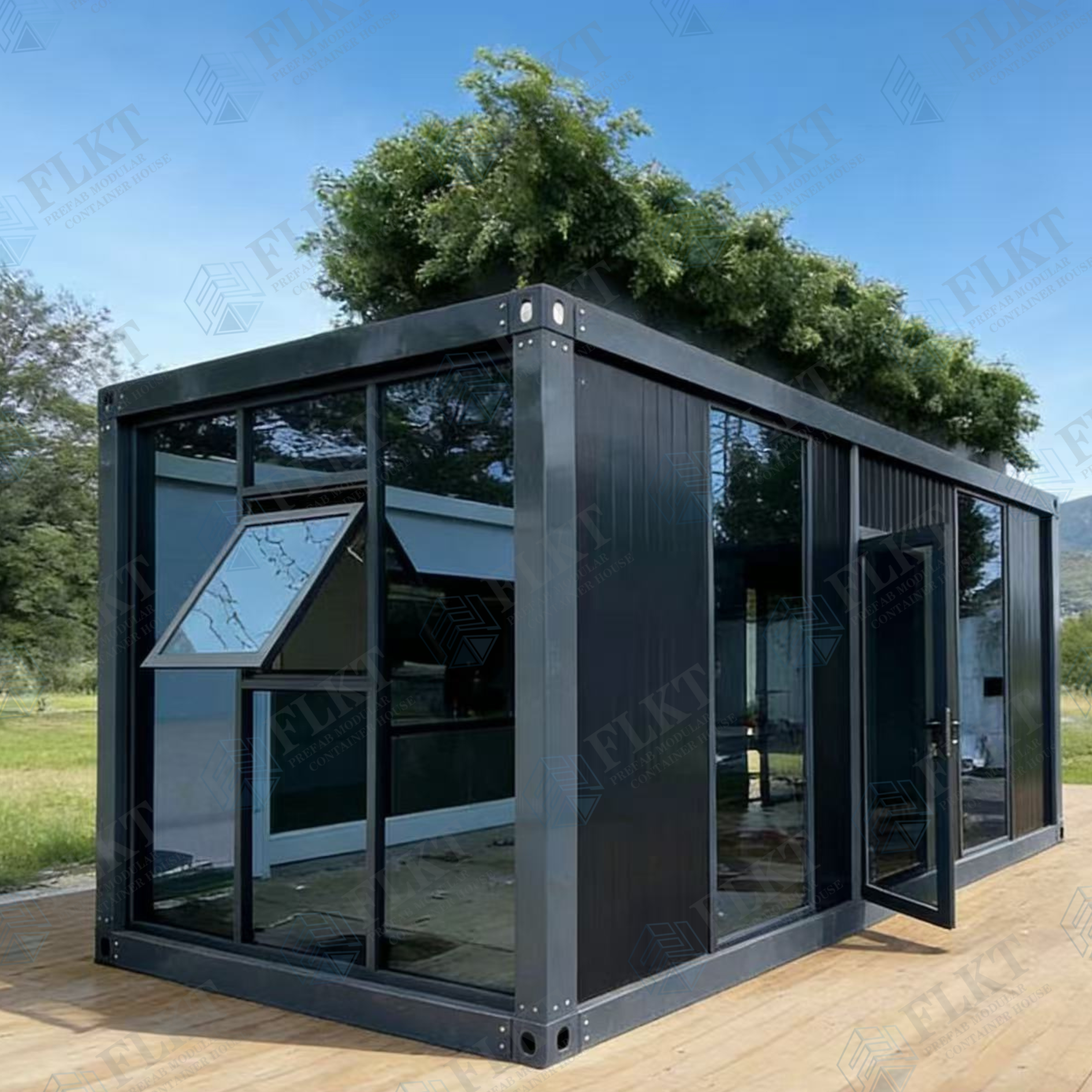 FLKT Fast Delivery Flatpack Container Unit Ready To Ship Prefabricated Modular Site Office Shipping Container House