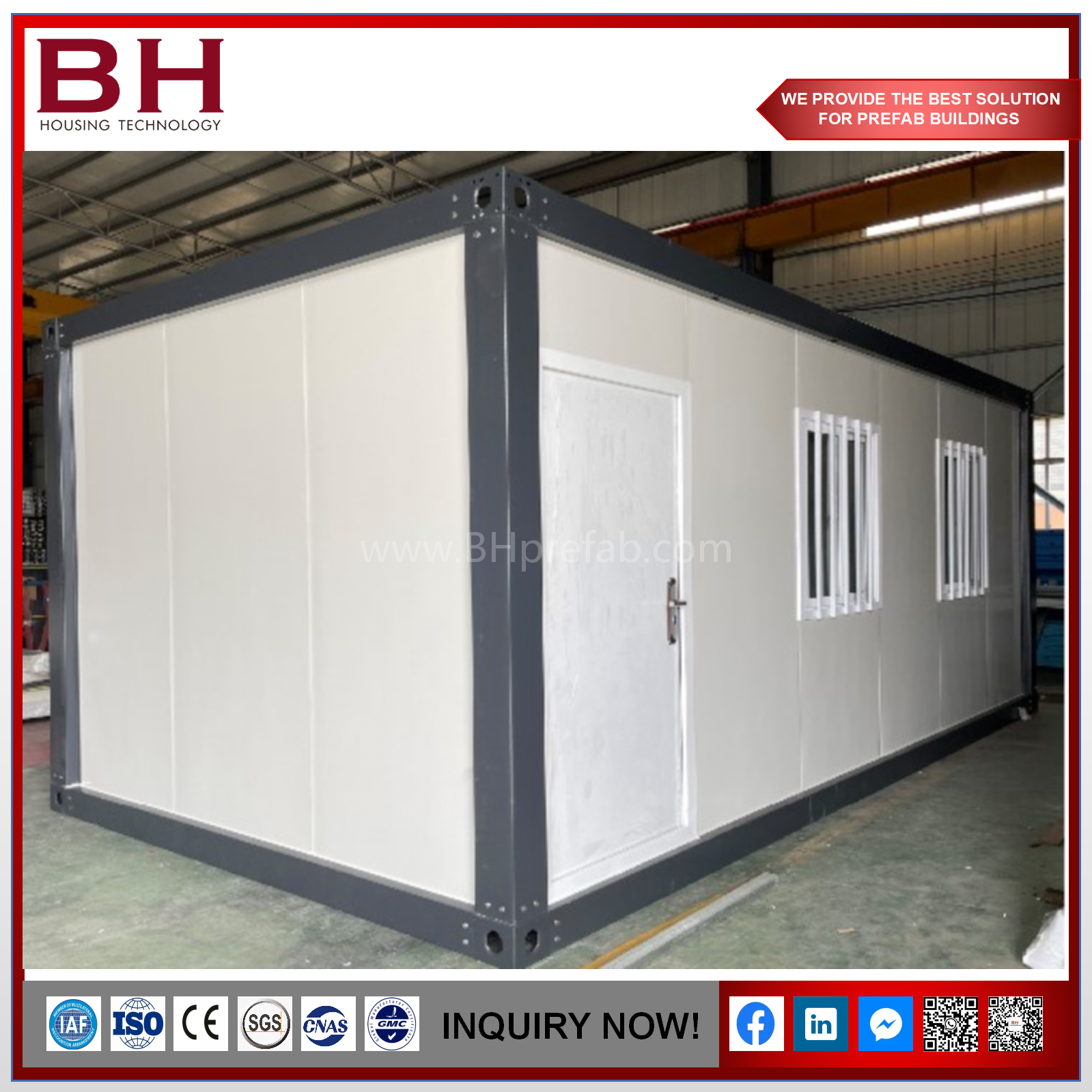 Mobile Prefabricated Modular House Expandable Container Office Building for Construction Site Villa Camp