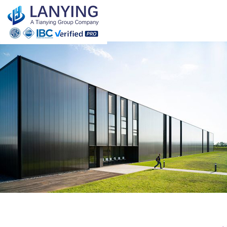 Modern Large Prefab Warehouse Office Long-span Steel Structure For Workshop School Mall Hospital Multi-storey Modern Showroom