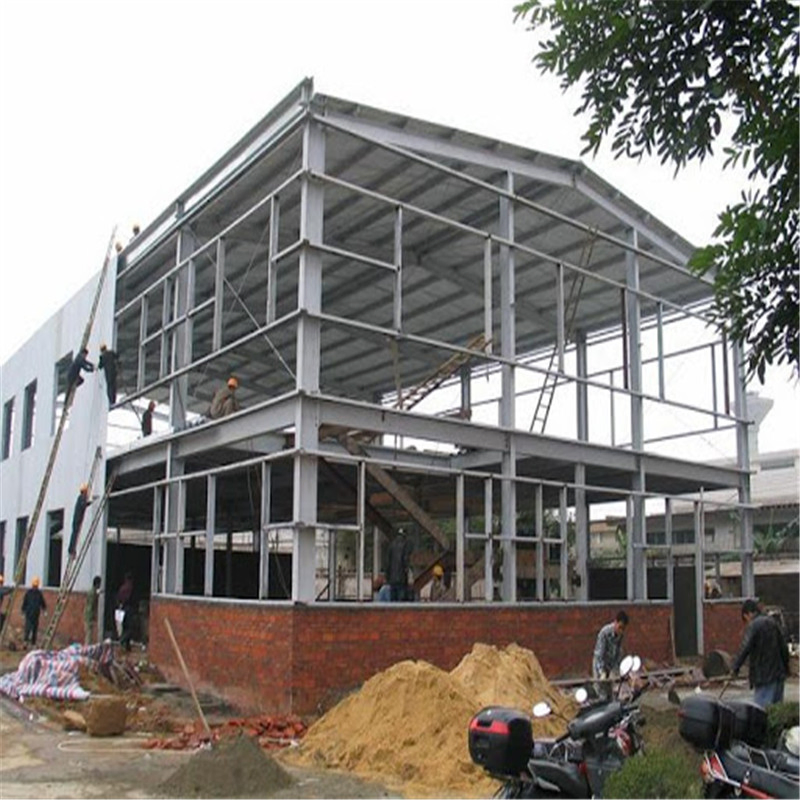 Prefabricated Fireproof Construction Material Steel Frame Structure Metal Building for Residential Hotel House