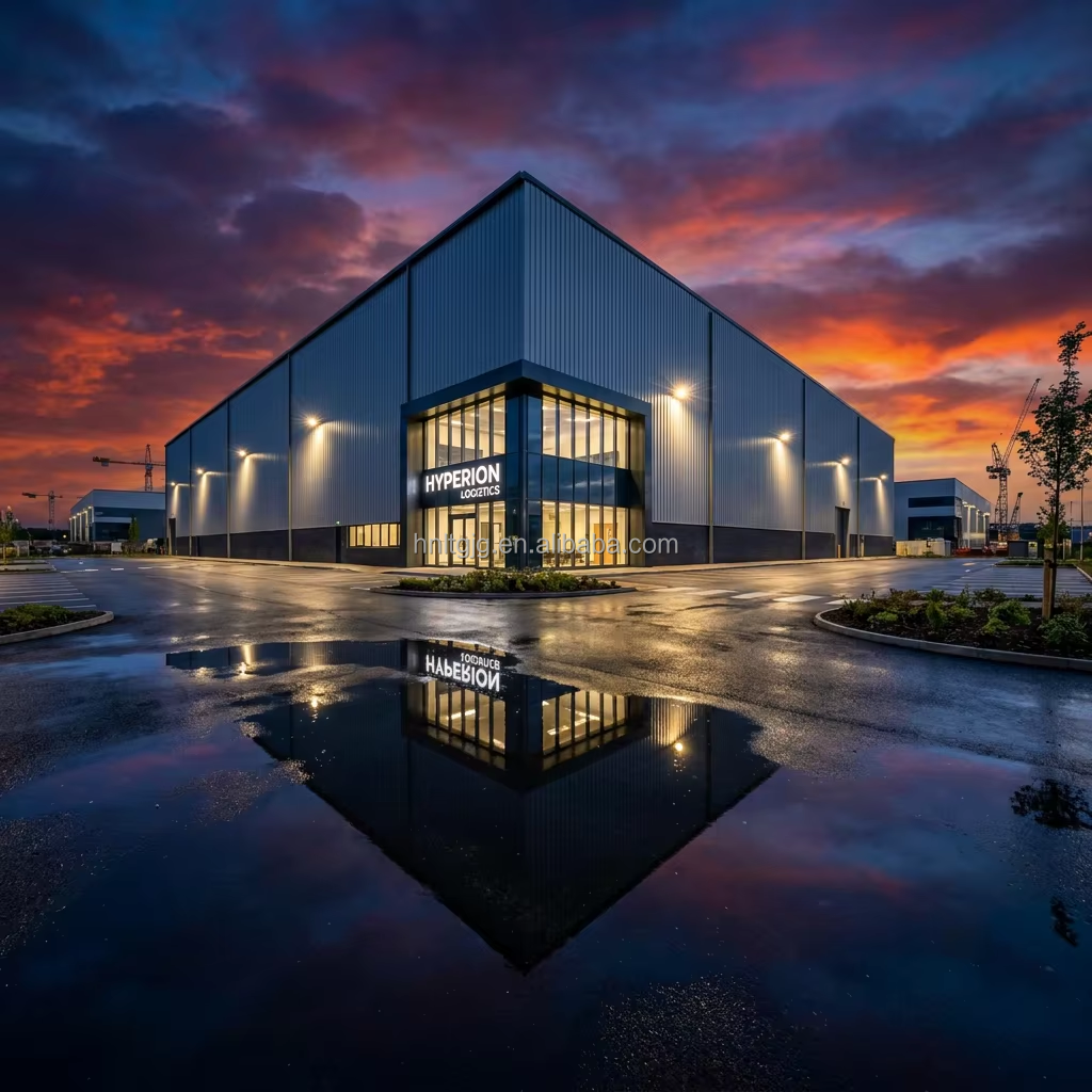Prefabricated Modular Industry Iron Steel Structure Fabrication Structural Hangar Warehouse Building for Workshop