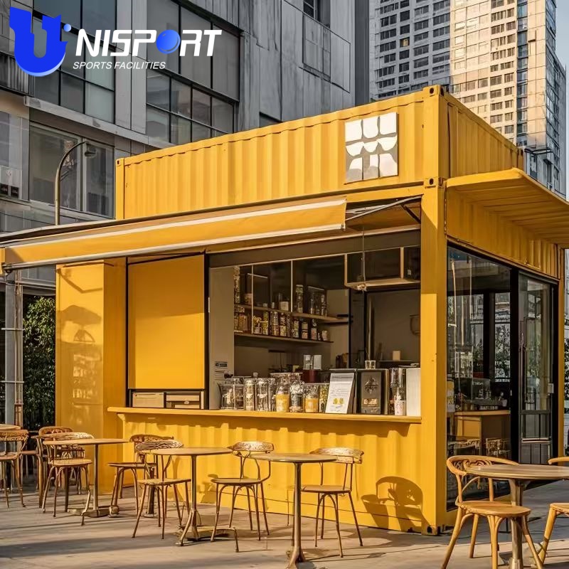 Modern Shipping Container Shop Prefab Commercial Building Mobile Restaurant Office Retail Kiosk Modular Container Store Design