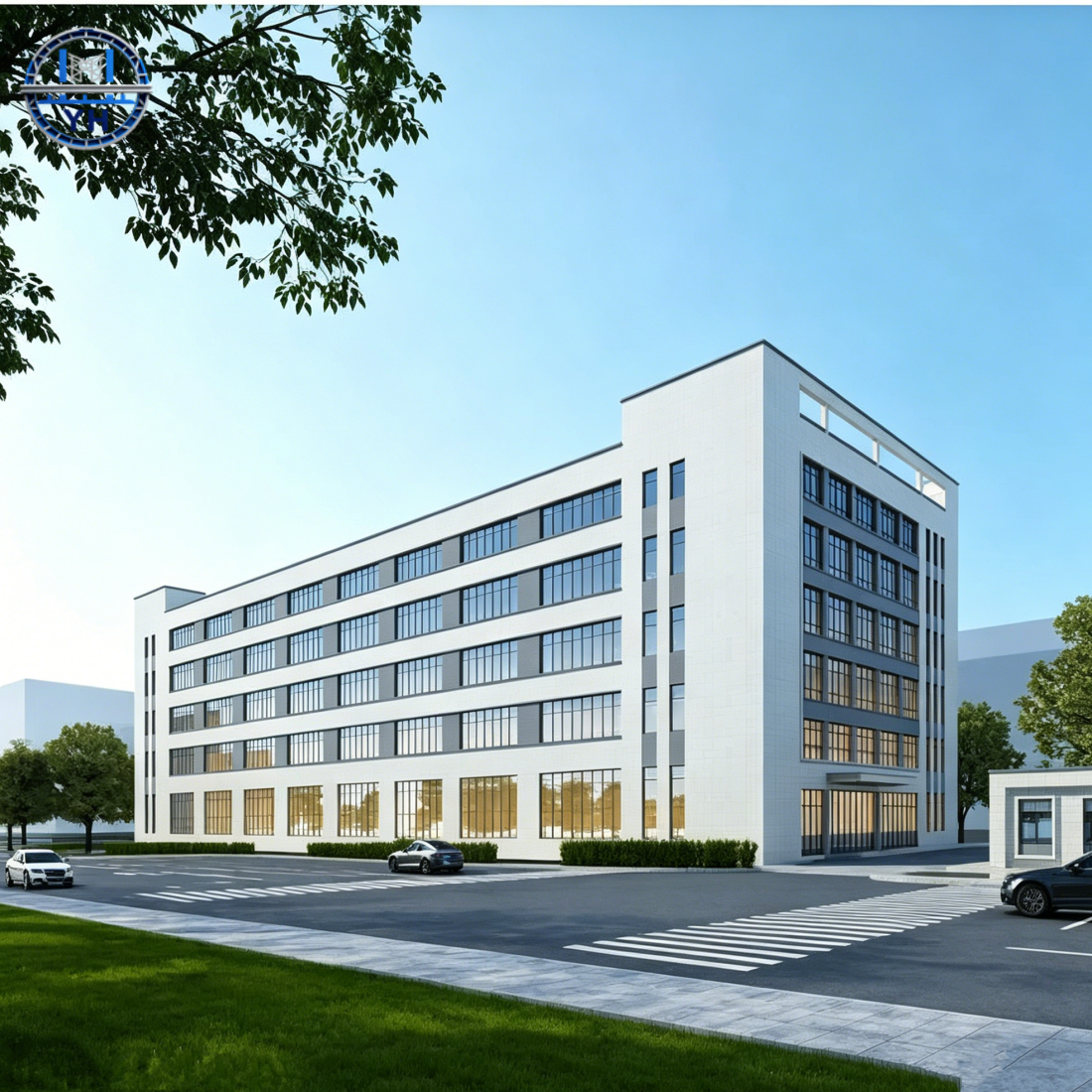 Customized Sturdy Steel Structure Building Structural Steel Quickly Assembled Low Cost Prefab Multi-story Commercial Buildings