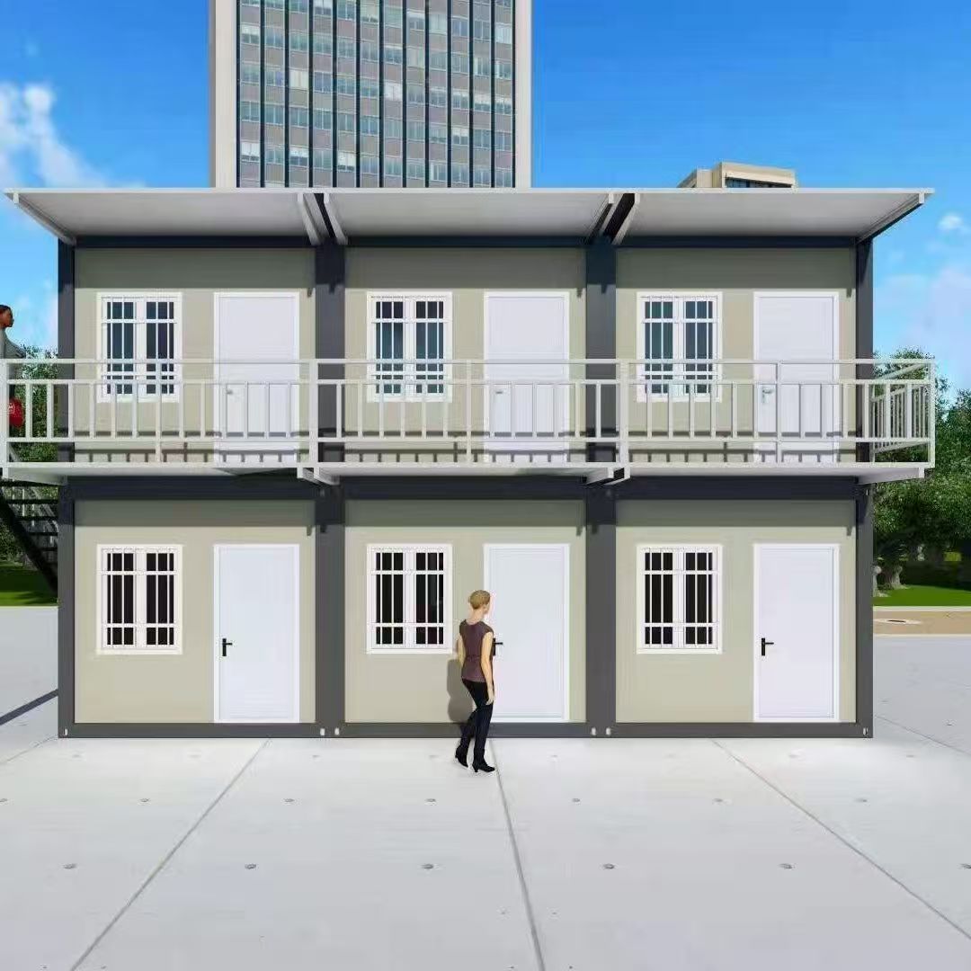 High Quality Fast Assembly Steel Sandwich Panel Container House Prefabricated Modular Office Building Living Space Modern Design