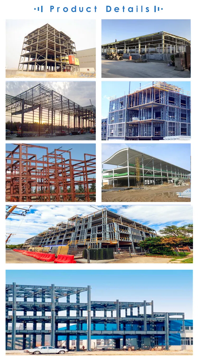 Prefabricated Fireproof Construction Material Steel Frame Structure Metal Building for Residential Hotel House