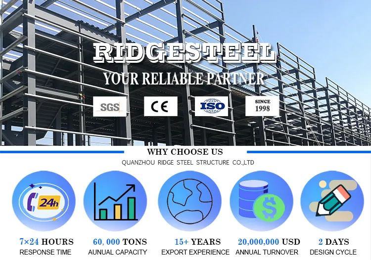 High Rise Steel Frame Pre Engineered Modular Warehouse Office Building with Lattic Structure