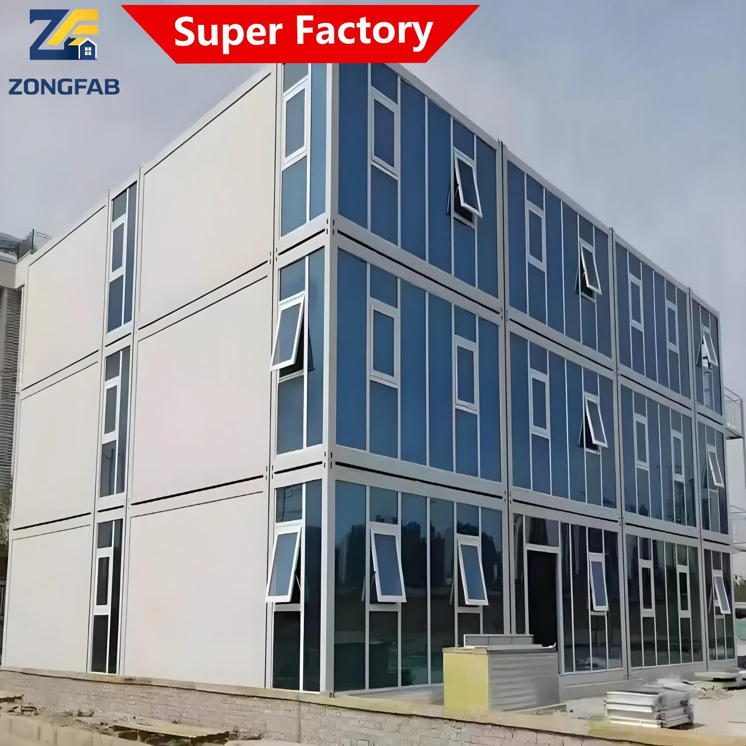20FT 40FT Integrated Movable Mobile Portable Detachable Assembly Prefab Modular Container Building Housing