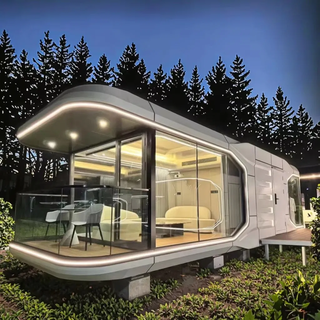 Modular Detachable Space Capsule House with Integrated Smart Home System