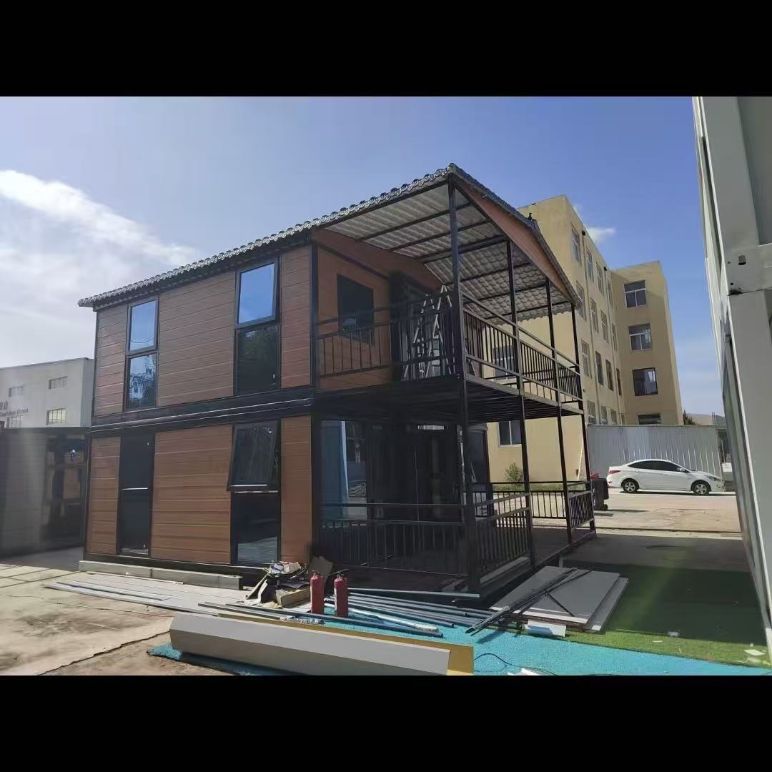 High Quality Fast Assembly Steel Sandwich Panel Container House Prefabricated Modular Office Building Living Space Modern Design