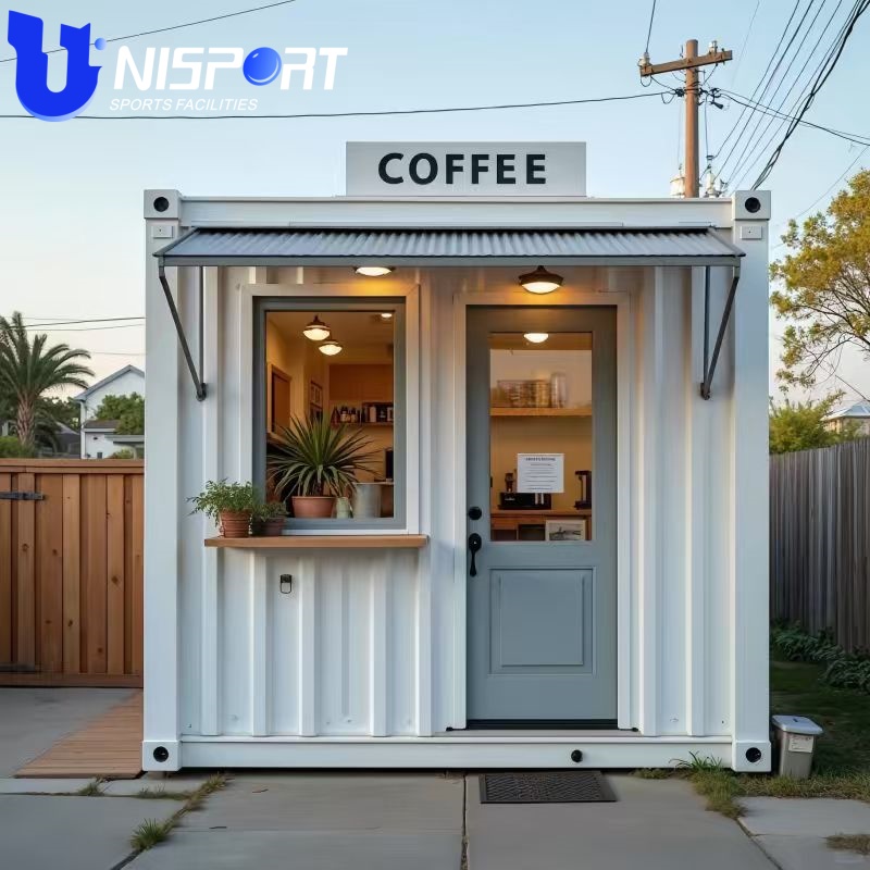 Modern Shipping Container Shop Prefab Commercial Building Mobile Restaurant Office Retail Kiosk Modular Container Store Design
