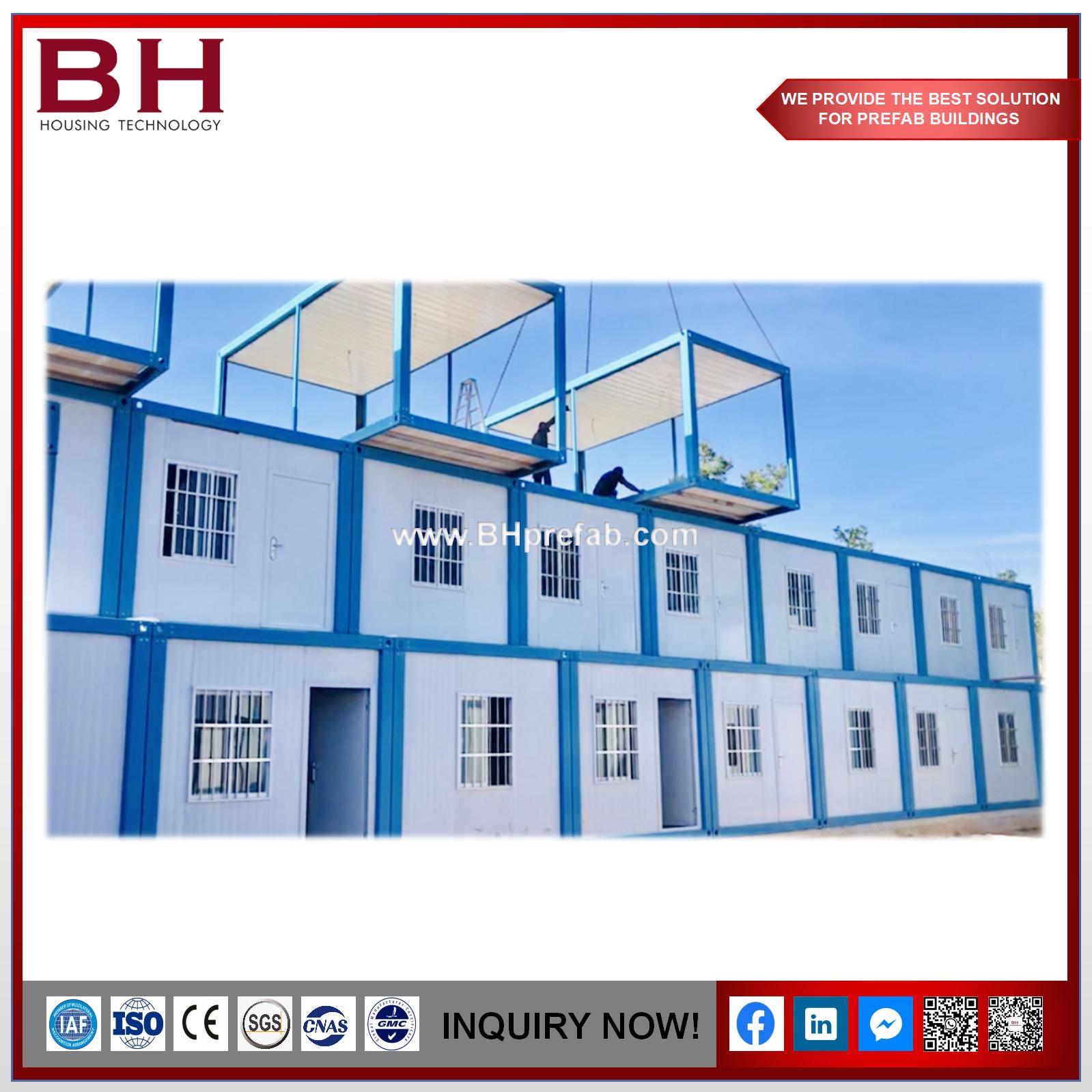 Mobile Prefabricated Modular House Expandable Container Office Building for Construction Site Villa Camp