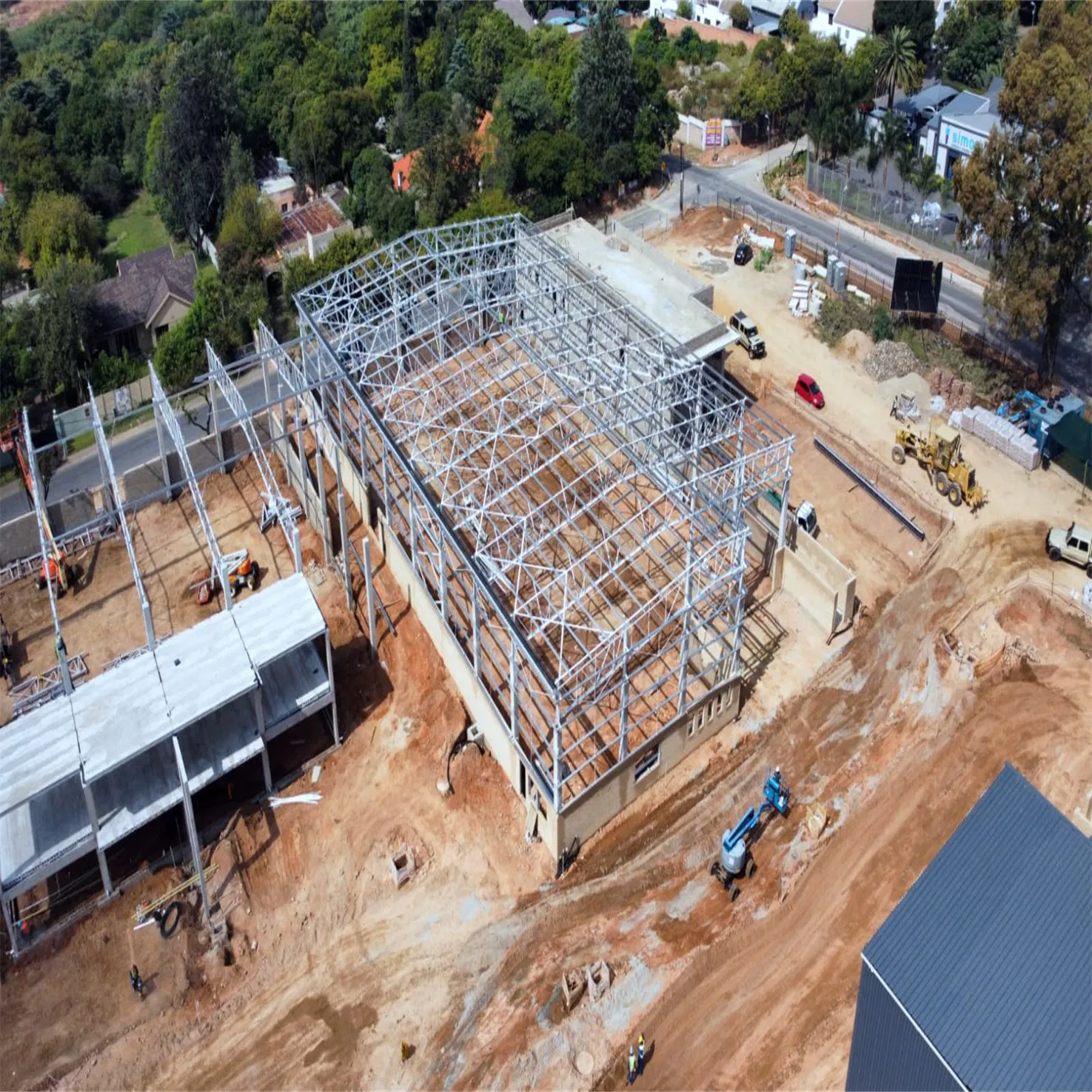 Structural Steel Prefabricated Engineering Workshop Light Steel Residential Building Construction Metal Commercial Multi Level Steel Frame