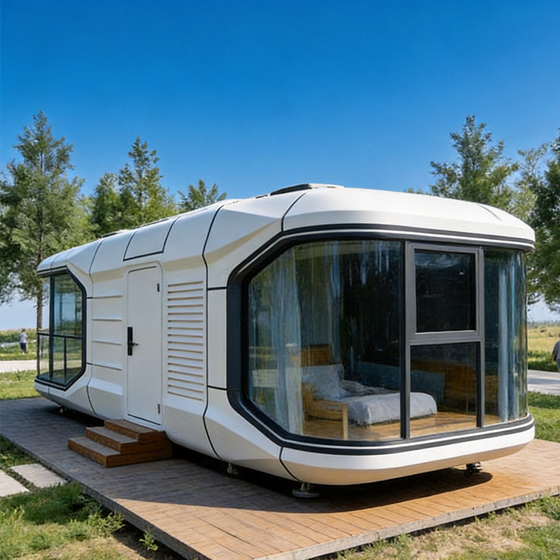 Low Cost Modern Container House Mobile Pop-up Apple Cabin Pod for Retail Shop Office Building Street Coffee