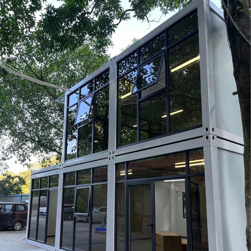 Factory Cafe Shop Exhibition Hall Mall Gallery Booth Vacation Hotel Dormitory Camp Modular Prefabricated Container House Home