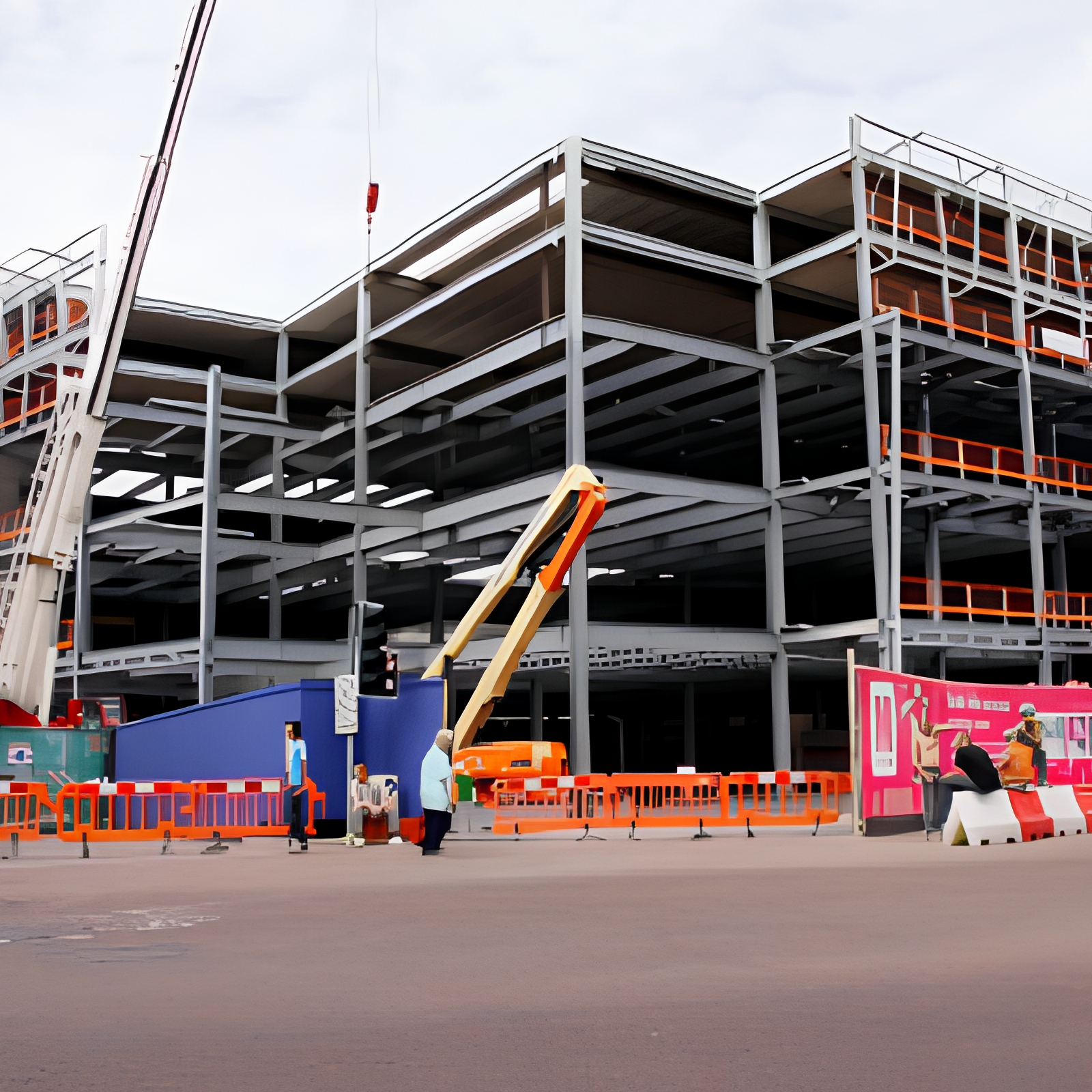 Pre Engineered Multi Story Steel Structure Buildings With Prefabricated Design
