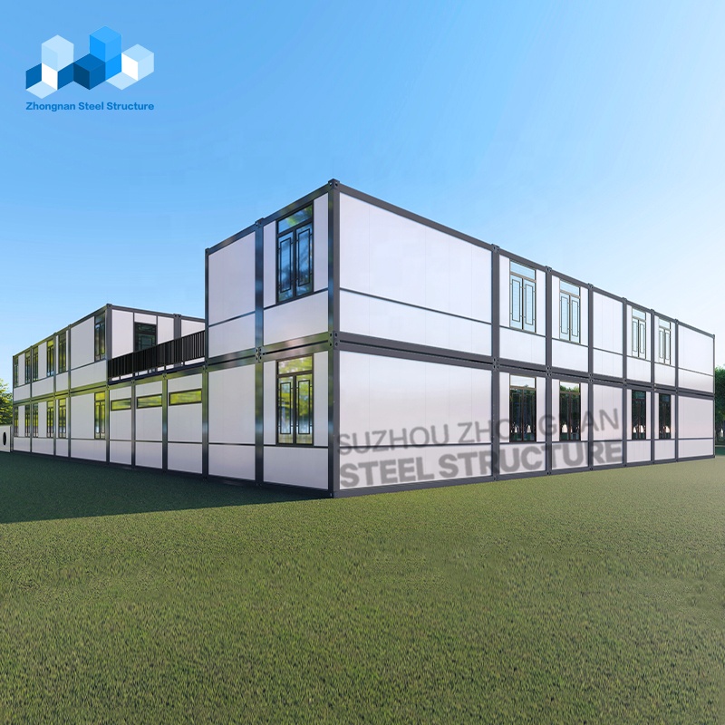 Zhongnan Detachable 20ft Mobile Flatpack House Luxury Hospital Dormitory Hotel Sanatorium School Prefab Tiny Container House