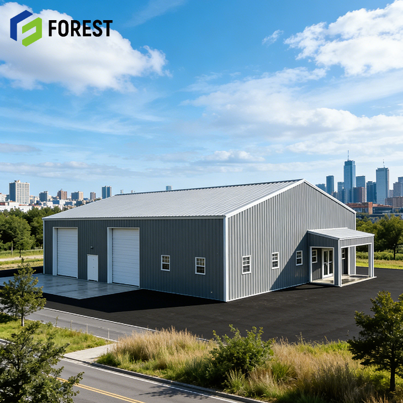 Flexible Modular Prefabricated Steel Structure Building System for Quick Office Camp Steel Workshop Temporary Facilities
